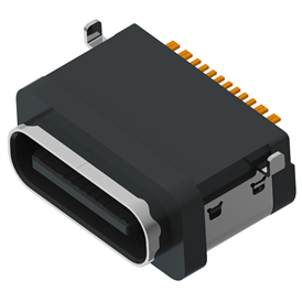 XB - type C 16P - 17 XB prise USB étanche ipx7 type C 16P fraisé femelle étanche (Modèle 2 pieds b)